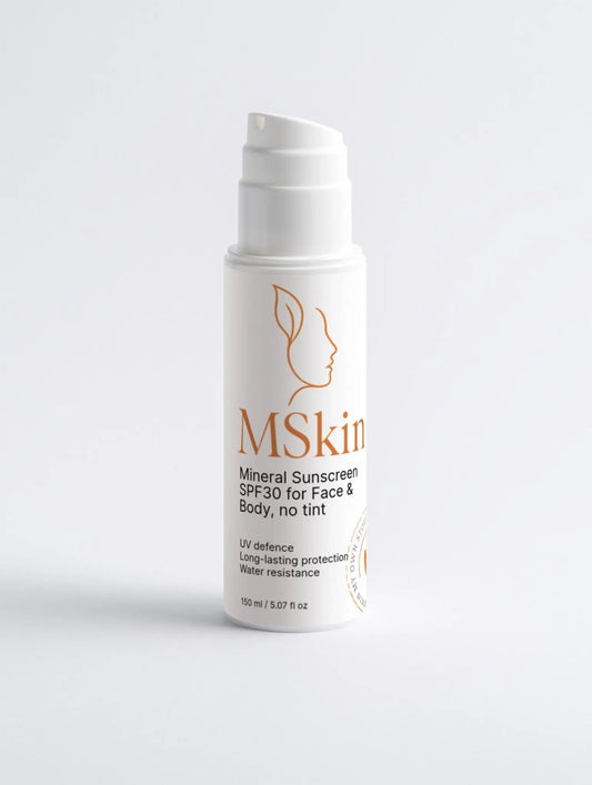 Mineral Sunscreen SPF30 for Face & Body, no tint - MSkin